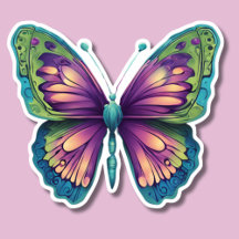 Papillon coloré étanche