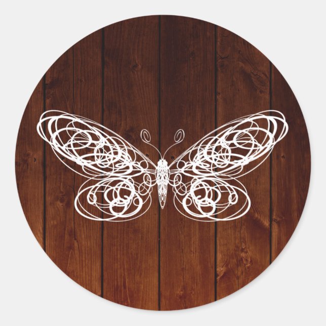 Sticker papillon de la carte (Devant)