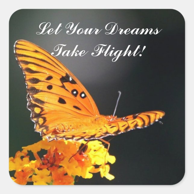 Sticker papillon "Dreams" (Devant)