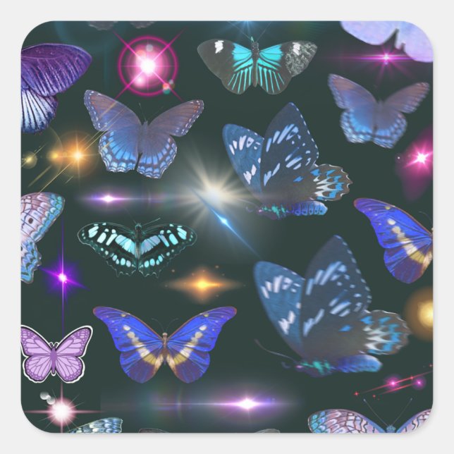 Sticker papillon enchanté (Devant)