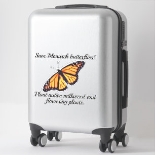 Sticker Papillon monarque