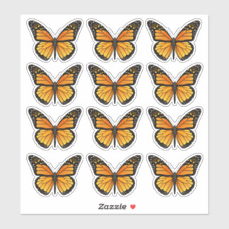 Sticker Papillon monarque