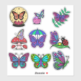 Sticker Papillon pour enfants - Coloré, Whimsi