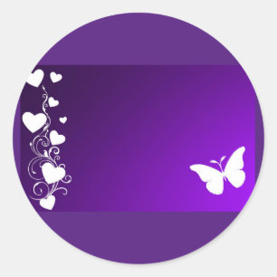 Sticker papillon pourpre