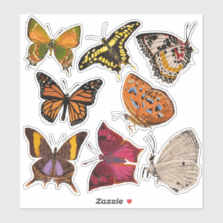 Sticker Papillons (feuille 2 Alphabet des papillons)