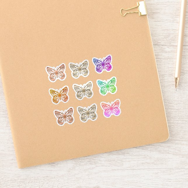 Sticker Papillons mignons (Carnet)