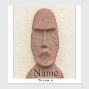 Sticker Pâques Île Moai Head Thunder Cove