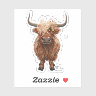 Sticker Parade animale Vache des Highlands