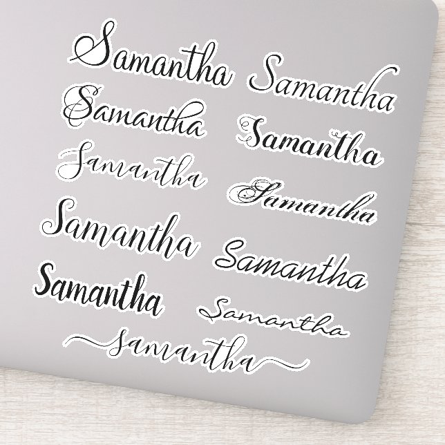 Sticker Paramètre ordinateur portable de script manuscrit  (Détail)