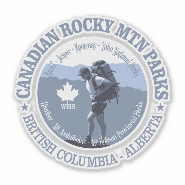 Sticker Parc canadien des mines de métaux Rocky (BG) (Devant)