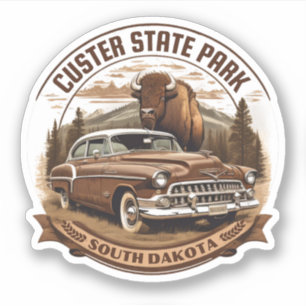 Sticker parc d'état client dakota du sud