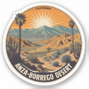 Sticker Parc d'état du désert d'Anza-Borrego en Californie