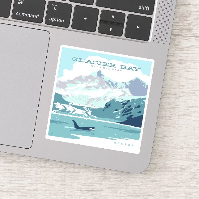 Sticker Parc national de Glacier Bay | Orca (Détail)