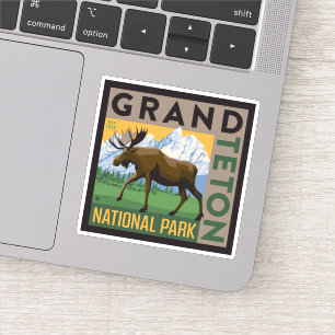 Sticker Parc national de Grand Teton Moose