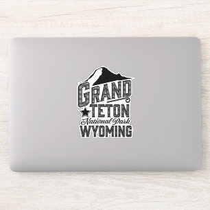 Sticker Parc national de Grand Teton, Wyoming Affiche vint