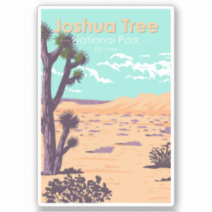 Sticker Parc national de Joshua Tree Tule Springs Vintage