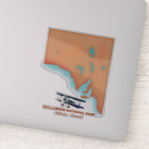 Sticker Parc national de Nullarbor Australie carte