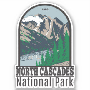 Sticker Parc national des Cascades du Nord Mont Triumph Ré