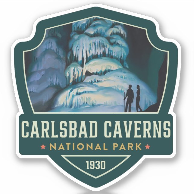 Sticker Parc national des Cavernes Carlsbad (Devant)