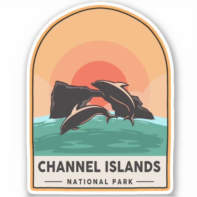 Sticker Parc national des îles Channel (Devant)