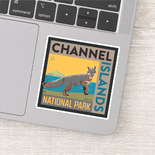 Sticker Parc national des îles Channel   Fox