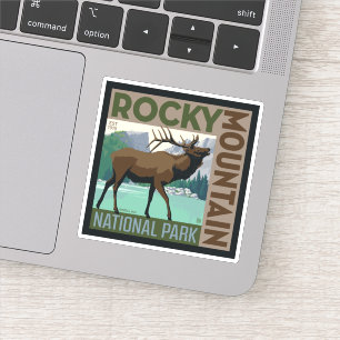 Sticker Parc national des Rocheuses Elk