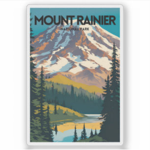 Sticker Parc national du Mont-Rainier Tourisme traditionne