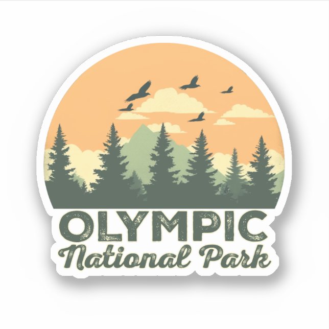 Sticker Parc national olympique de Washington cadeaux (Devant)
