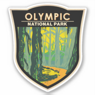Sticker Parc national olympique Hoh Rainforest Badge