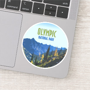 Sticker Parc national olympique Washington State Vintage