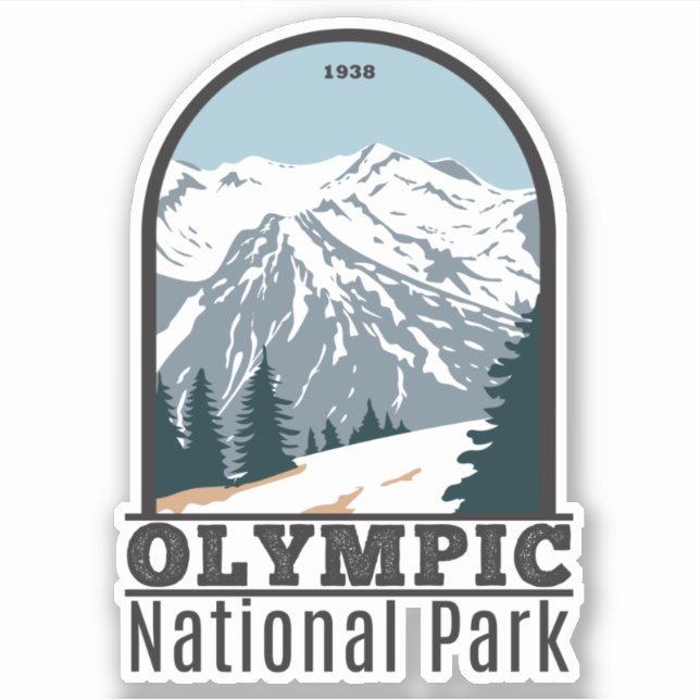 Sticker Parc national olympique Washington Vintage (Devant)