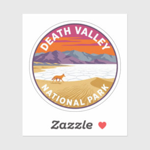 Sticker Parc national rétro de la Vallée de la Mort Califo