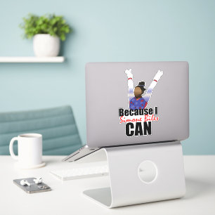 STICKER " PARCE QUE JE PEUX " SIMONE BILES - GYMNASTER