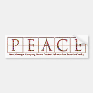 Sticker pare-chocs avec message