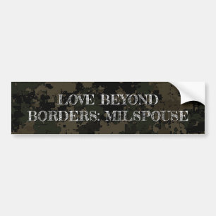 Sticker pare-chocs Camouflage avec message encoura