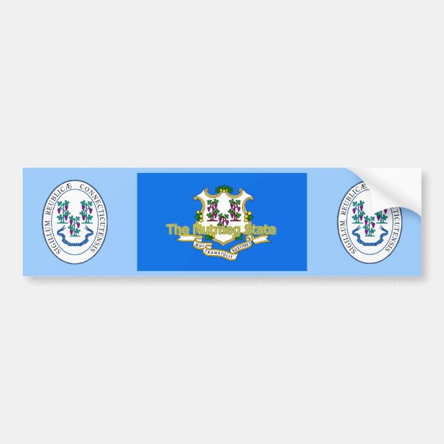 Sticker pare-chocs Connecticut (Devant)