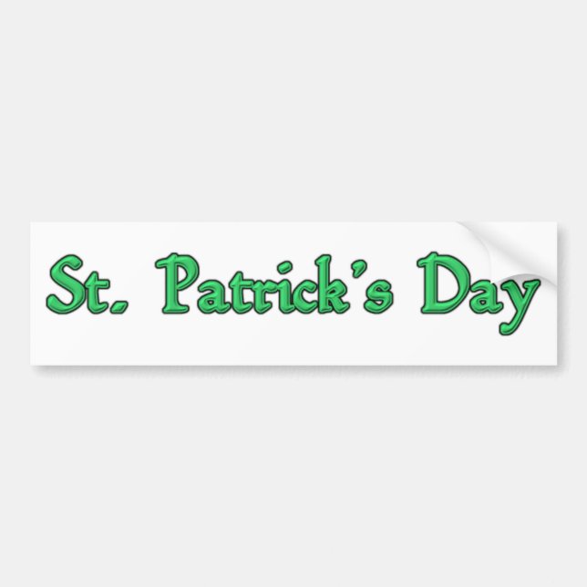 Sticker pare-chocs de la Saint Patrick (Devant)