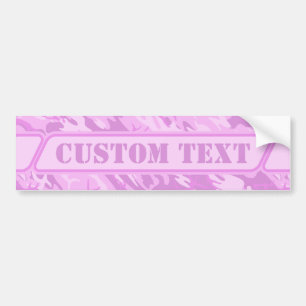 Sticker pare-chocs en camouflage rose