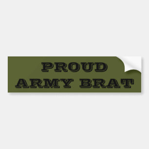 Sticker pare-chocs Fier Brat de l'armée