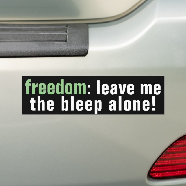 Sticker pare-chocs Freedom Bleep (sombre) (En voiture)