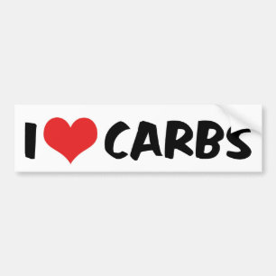 Sticker pare-chocs I Love Carbs
