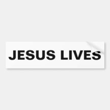 Sticker pare-chocs "Jesus Lives"