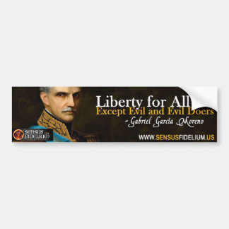 Sticker pare-chocs Liberty du président Garcia Mor