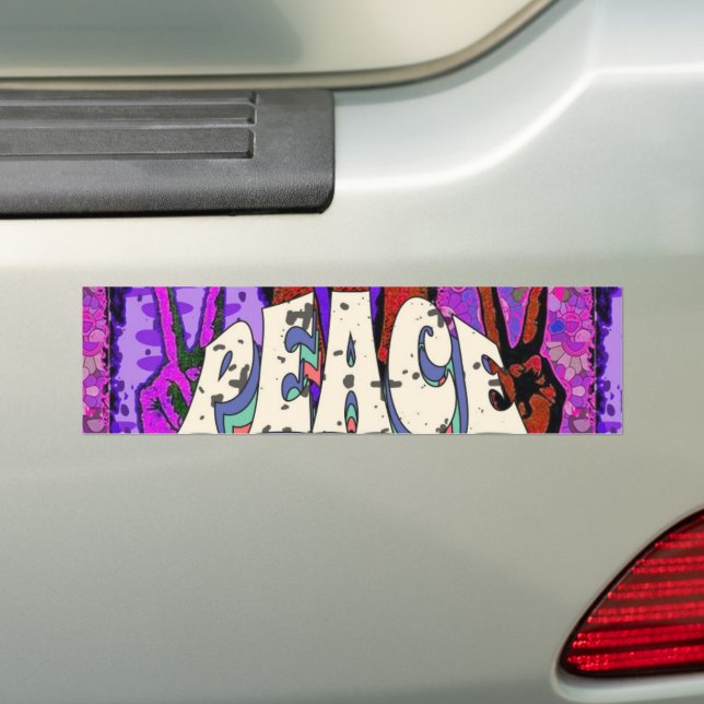 Sticker pare-chocs Peace (En voiture)