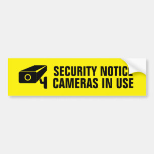 Sticker pare-chocs personnalisé, avis de sécurité