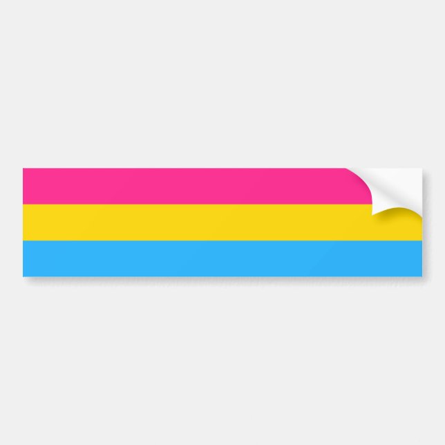 Sticker pare-chocs pour drapeau de la transexualit (Devant)