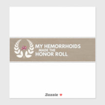 Sticker pare-chocs pour hémorroïdes