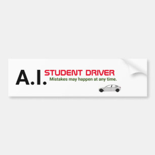 Sticker pare-chocs pour véhicule autonome