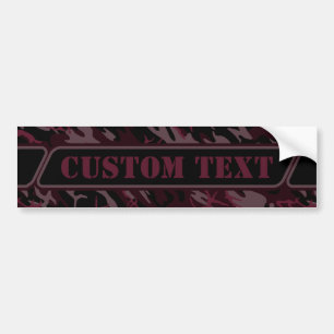 Sticker pare-chocs rouge foncé