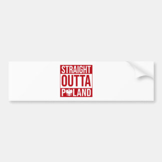 Sticker pare-chocs situé juste à côté de la Pologn